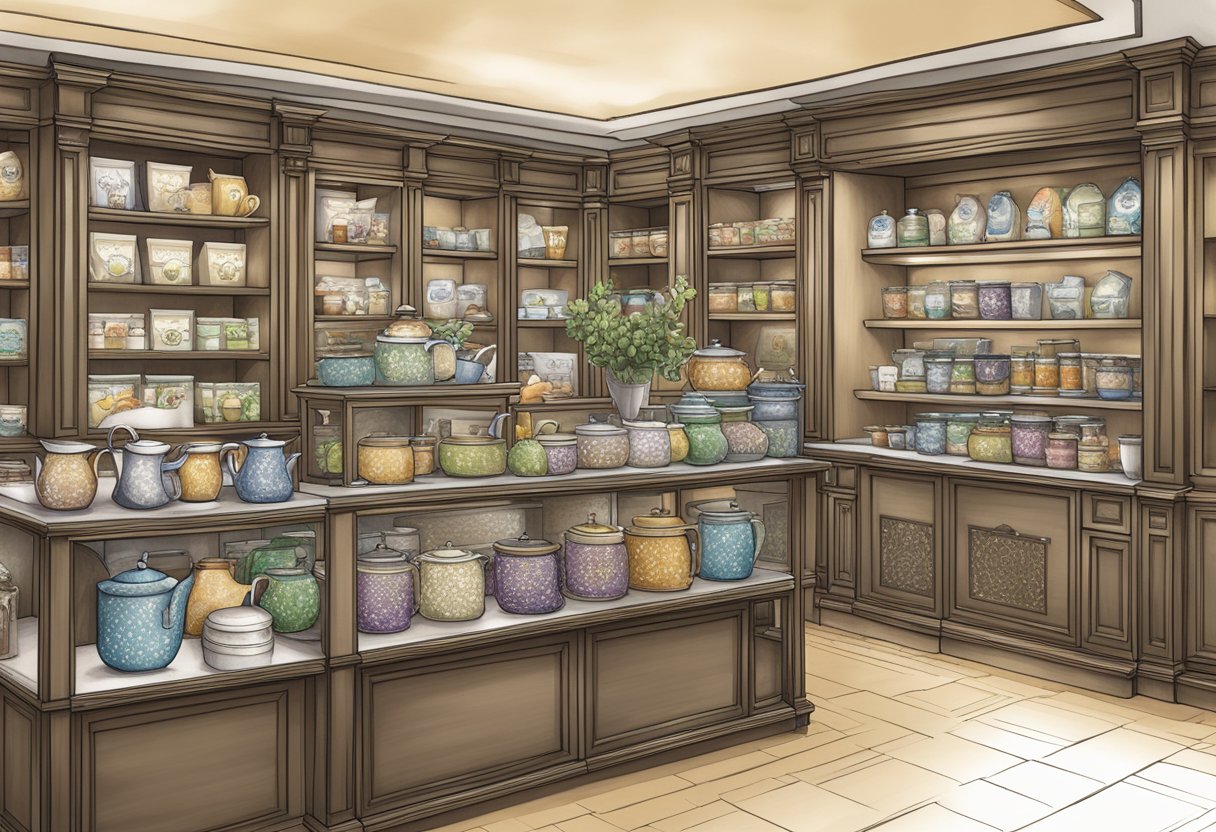A gryphon tea corporate gift display with tailored services and a personalized shopping experience