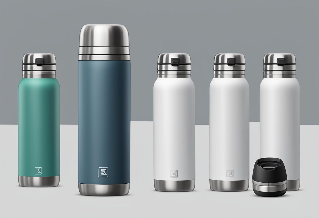 A stainless steel thermal flask with double-walled insulation and leak-proof lid. High-quality, durable construction with sleek, modern design