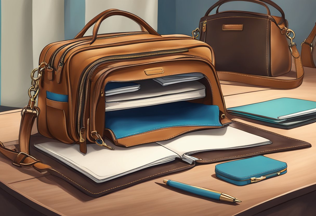 A leather bag with customised details, showcasing both personalisation and functionality