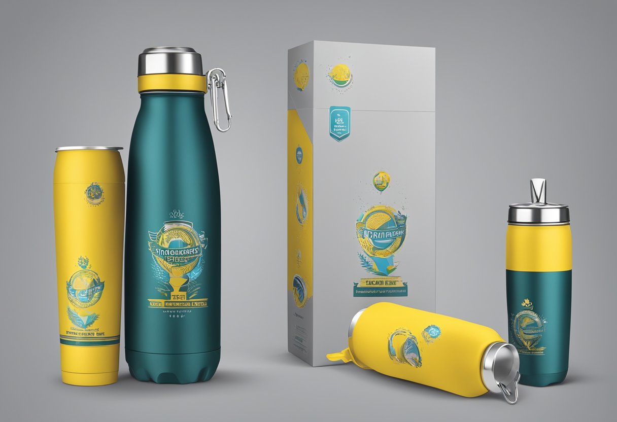 A 350ml collapsible corporate gift is displayed with brand logo for brand promotion