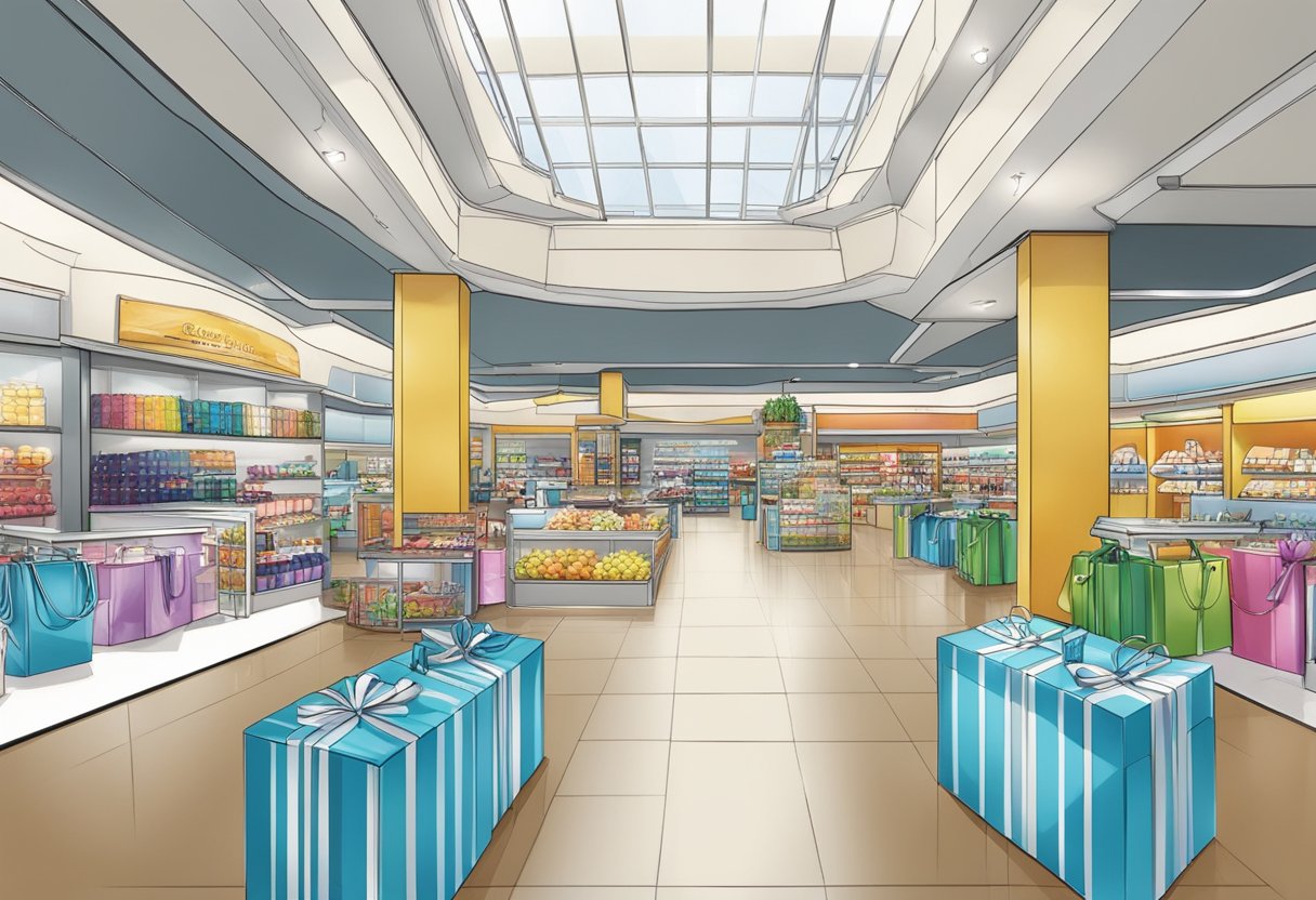 Queensway shopping centre displays corporate gifts