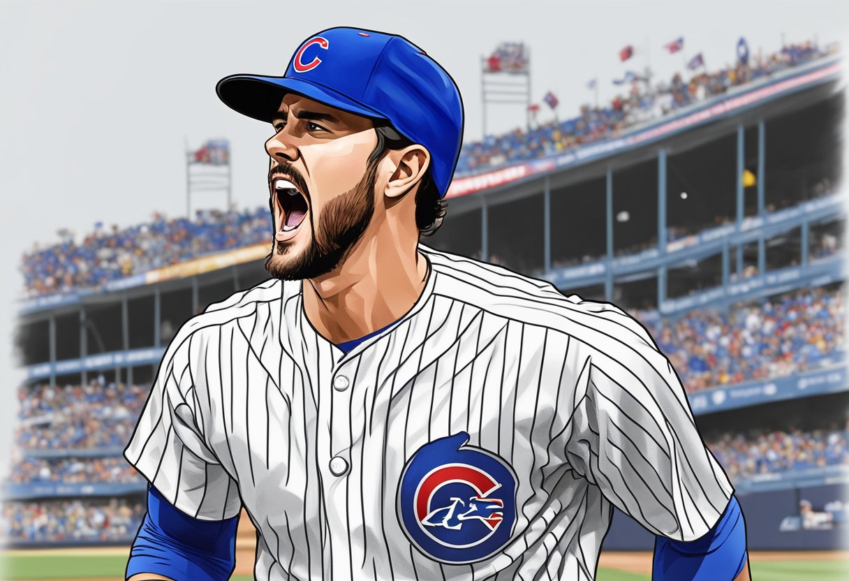 Kris Bryant struck out swinging, frustration evident on his face as he walked back to the dugout