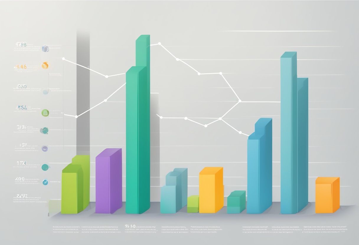 A bar graph displaying the statistics of frequently asked questions related to corporate gifts