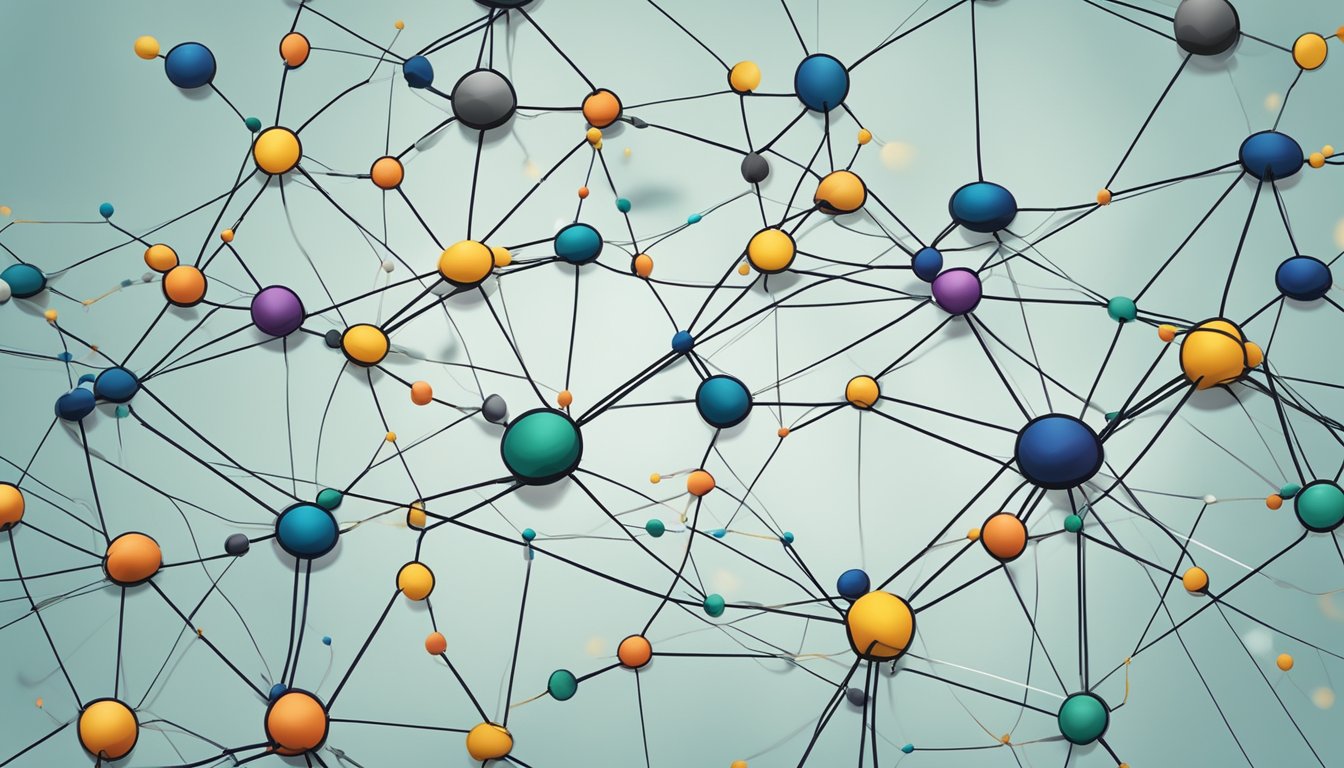 A network of interconnected nodes symbolizing growth and expansion in a meta business setting