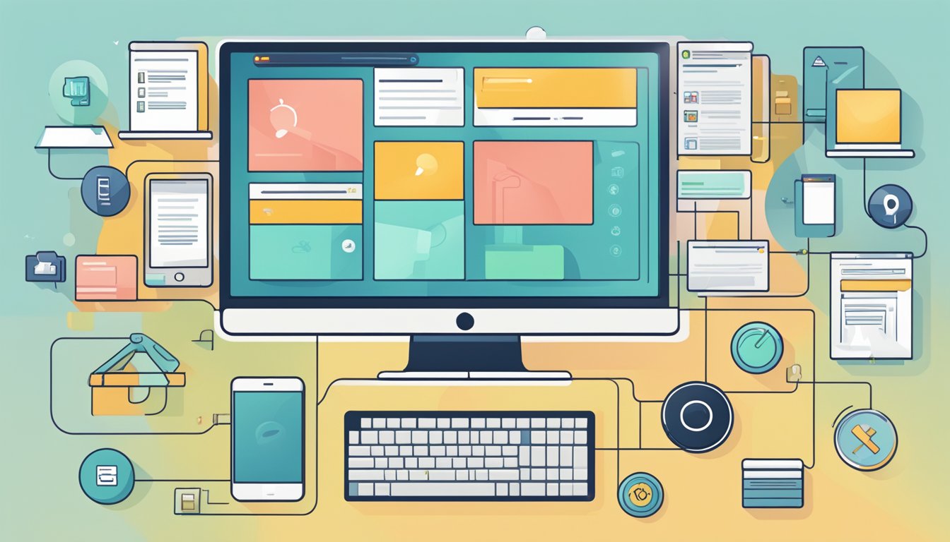 A computer screen displaying multiple third-party tools integrating seamlessly with a meta business platform