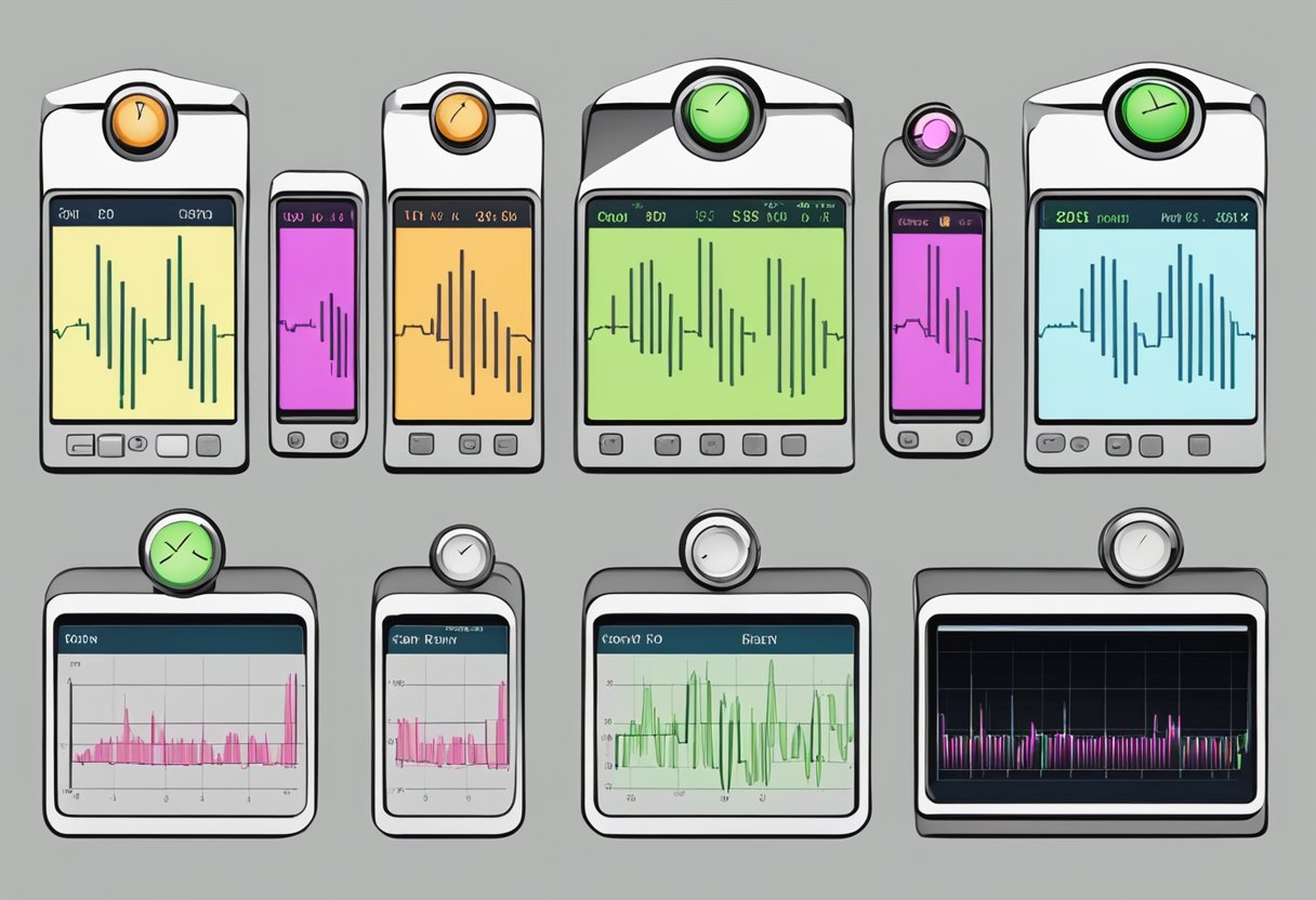A heart rate monitor displays a steady pulse of 70 beats per minute