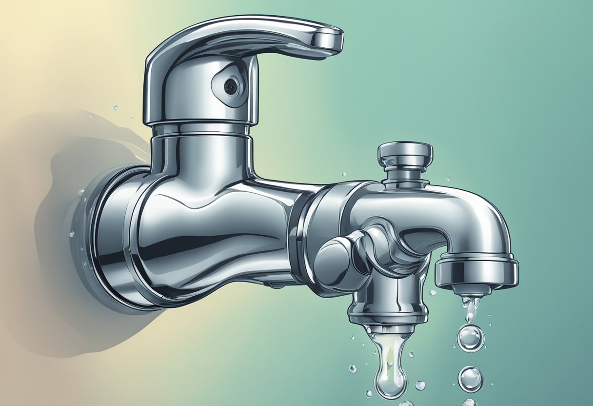 A heart-shaped faucet with droplets escaping, labeled "Frequently Asked Questions leaky heart valve."