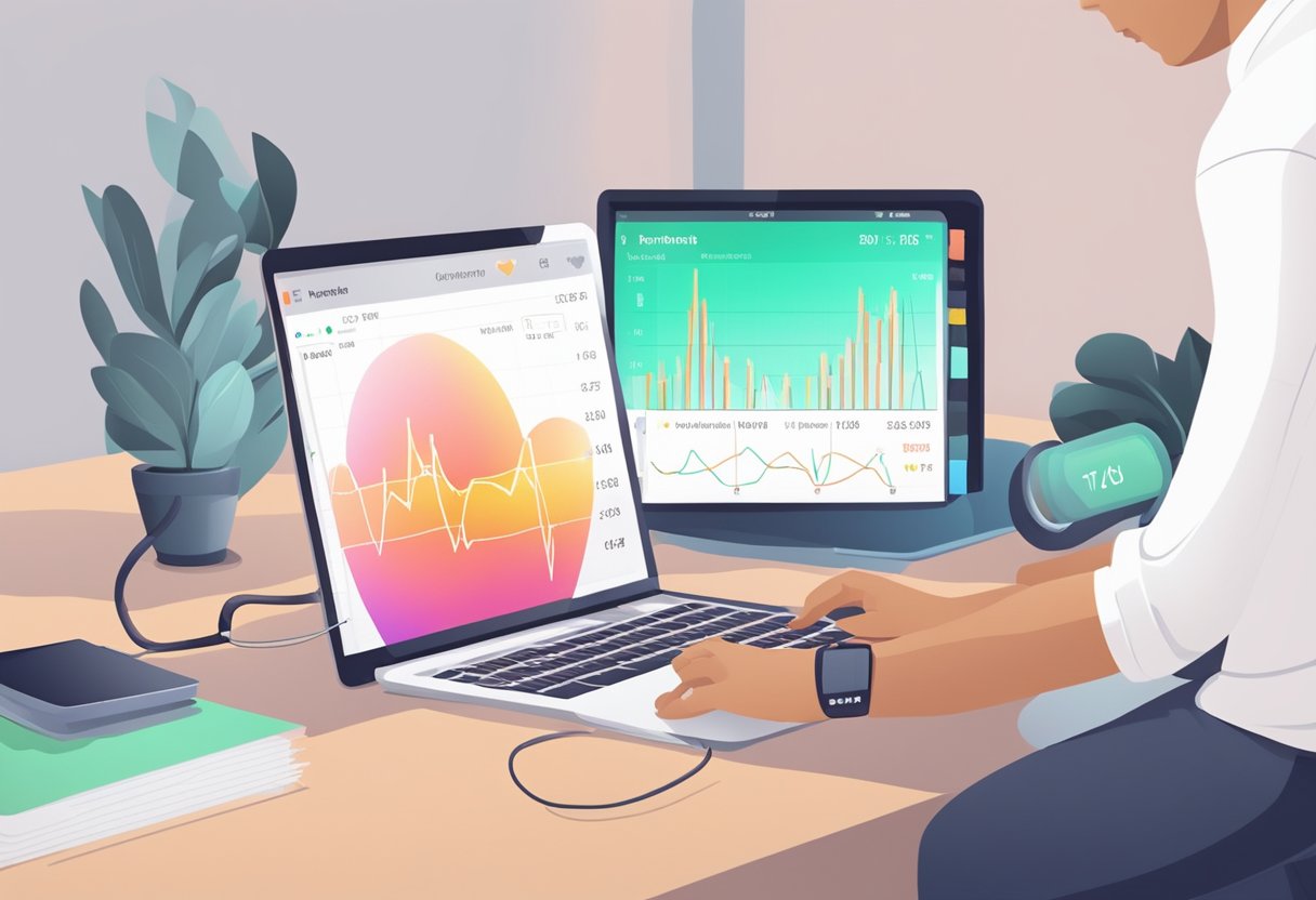 An athlete's heart rate being monitored and managed during exercise