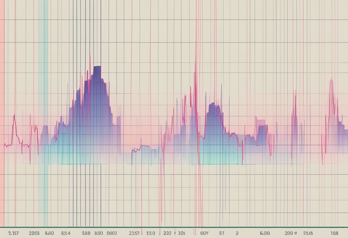 A heart rate monitor beeps steadily, displaying a fluctuating heart rate graph on a screen