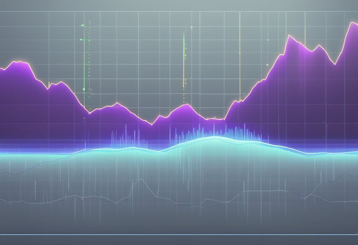 A heart rate monitor displaying high beats per minute at rest
