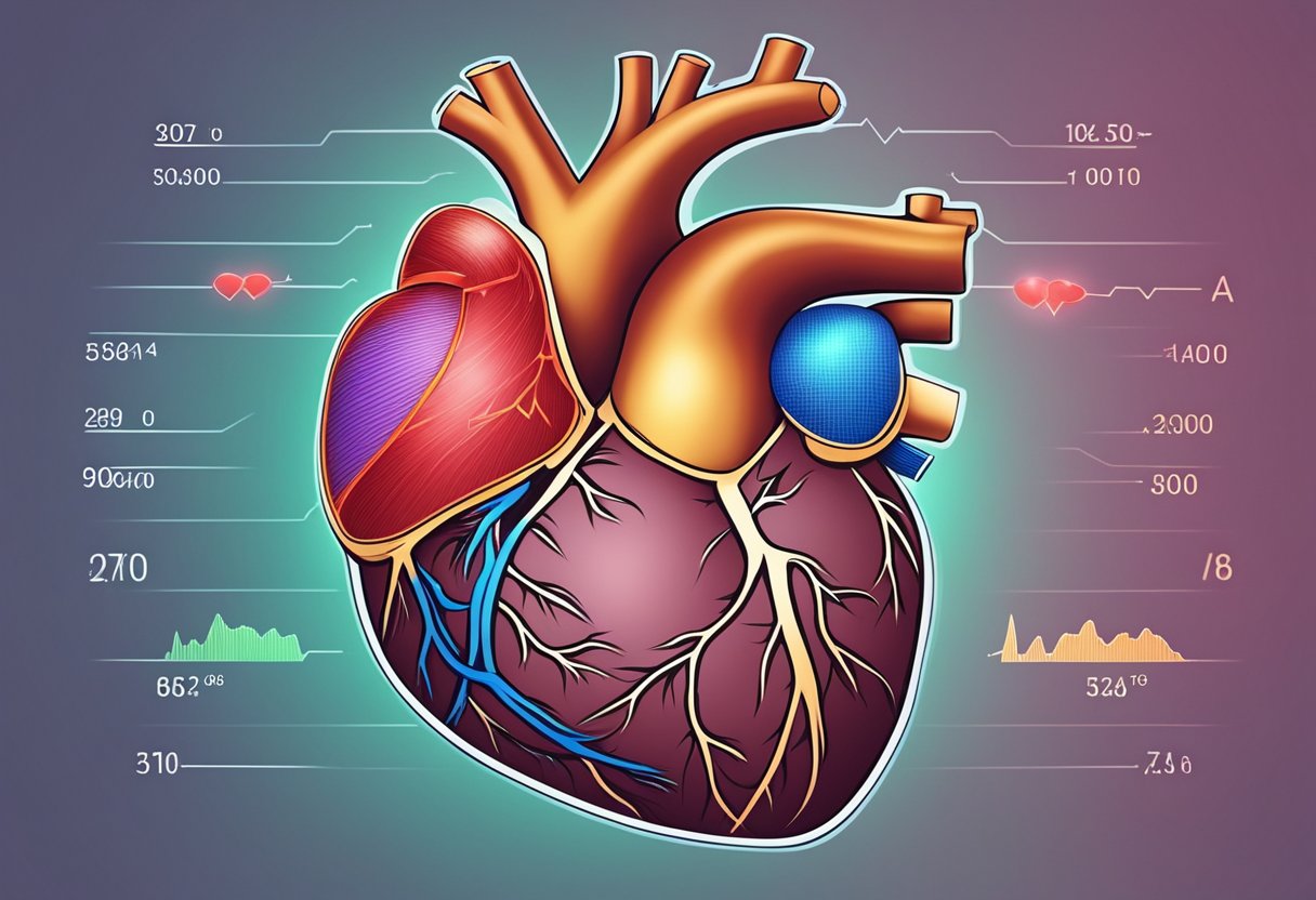 A woman's heart beats steadily, indicating normal heart rate and good health