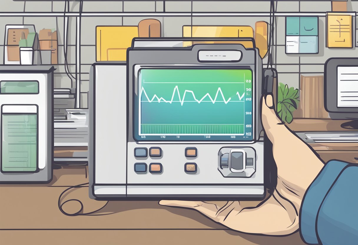 Heart rate monitor displays 100 bpm post-meal