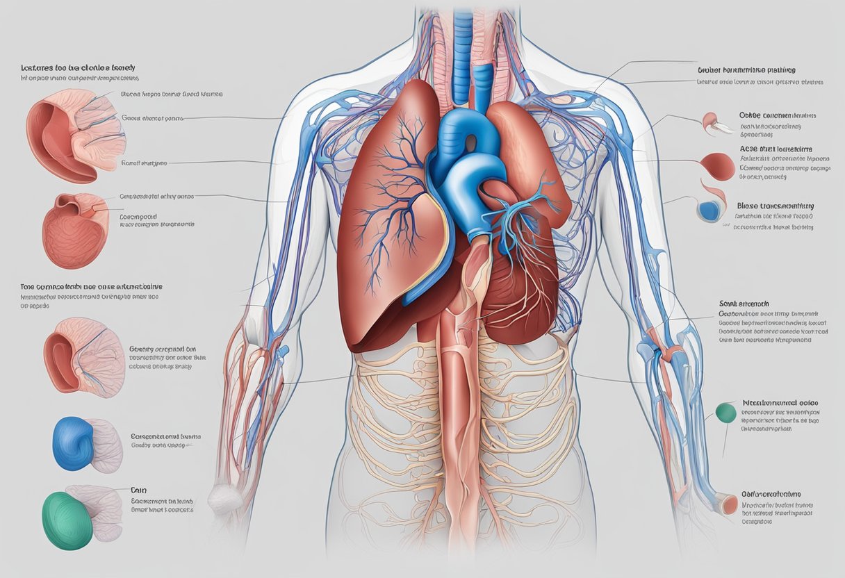 Blood flows from the body into the right atrium, then to the right ventricle, and is pumped to the lungs. From the lungs, oxygenated blood returns to the left atrium, then to the left ventricle, and is