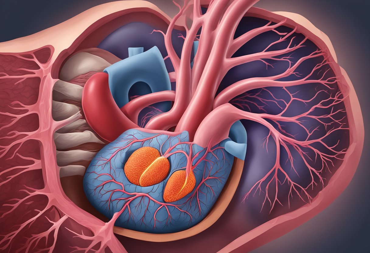 A clogged artery restricts blood flow, causing chest pain and potential heart attack