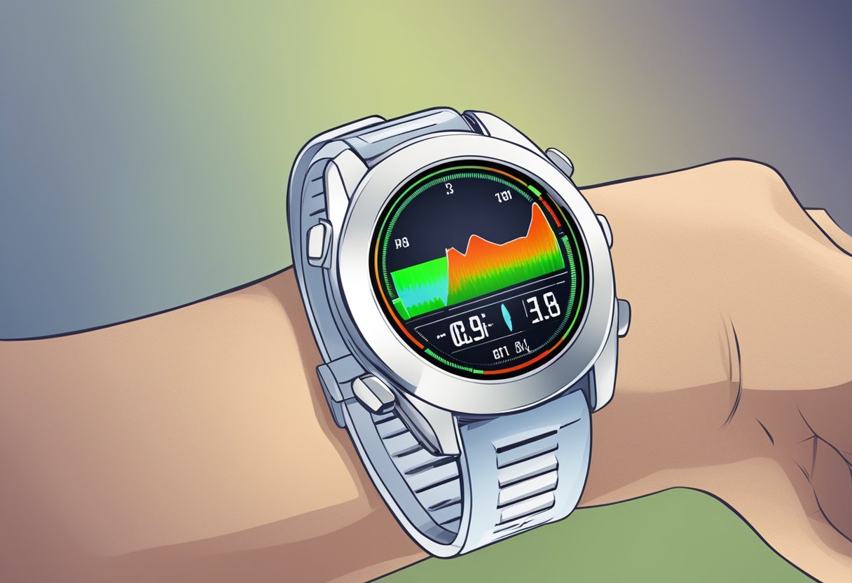 A heart rate monitor displaying a dangerously low reading