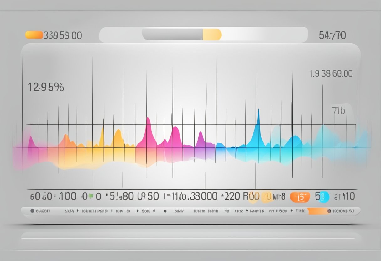 A heart rate monitor displaying a slow, steady rhythm