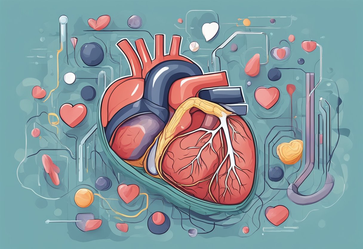 A heart with weakened muscles struggles to pump blood, causing fluid buildup in the body. Medications and lifestyle changes help manage symptoms