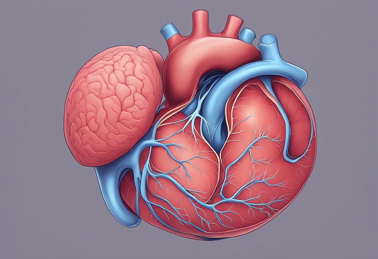 A fetal heart beats steadily within the womb, pulsing at a normal rate. The gentle rhythm is a sign of health and vitality