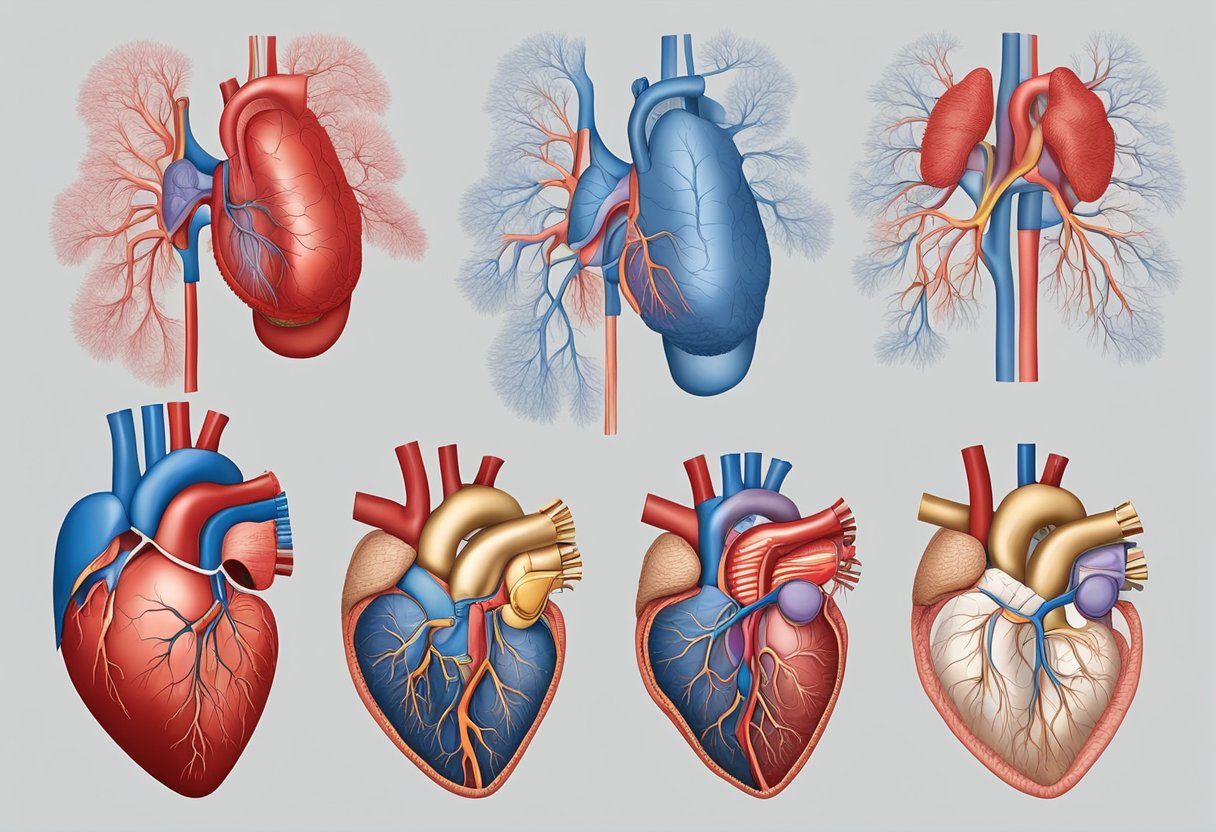 Blood flows from the body into the right atrium, through the tricuspid valve into the right ventricle, then through the pulmonary valve into the pulmonary artery, and finally into the lungs