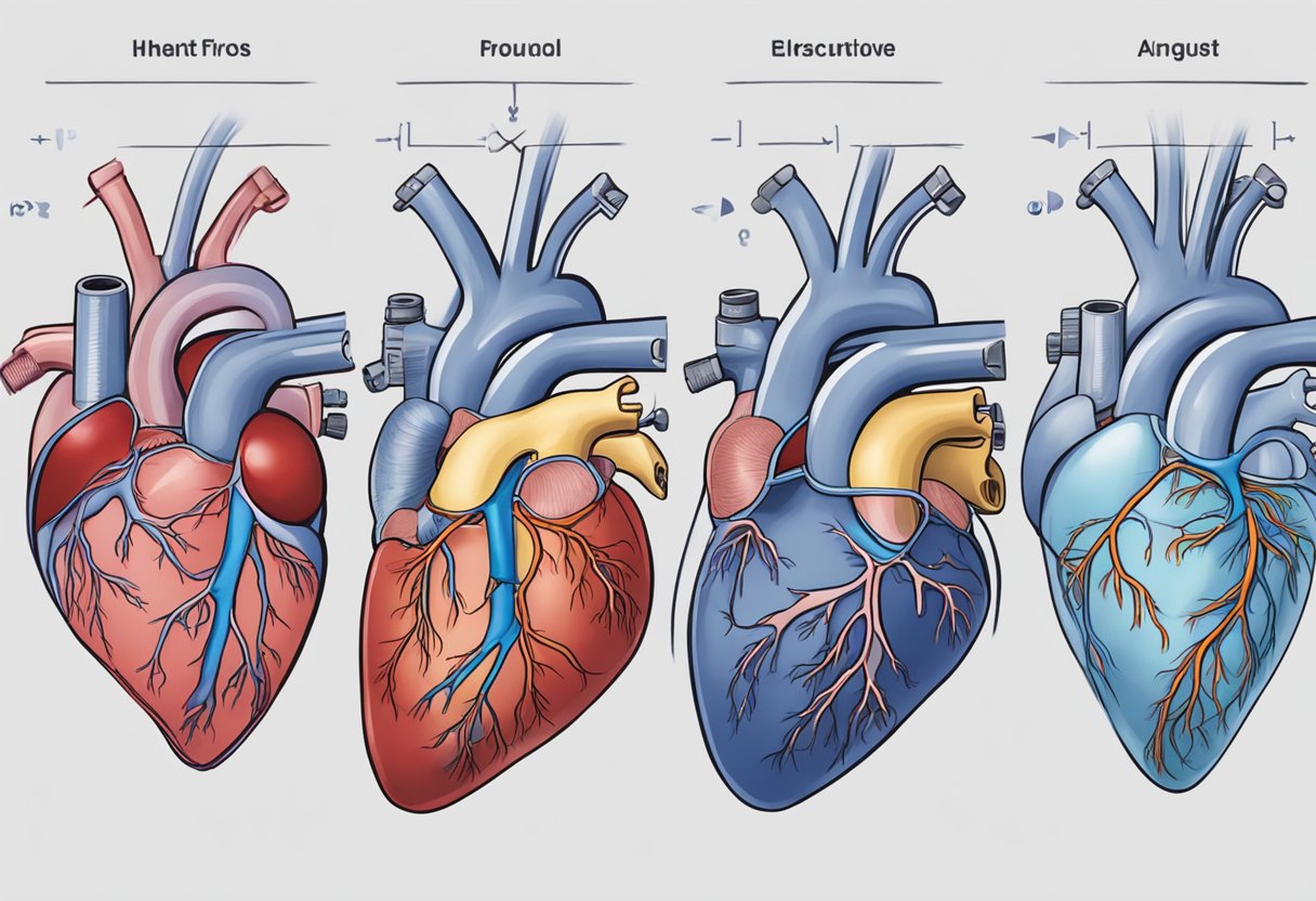 Blood flows through the heart in a continuous loop, entering through the right atrium, passing through the right ventricle, then moving to the lungs for oxygenation before returning to the left atrium and left ventricle to be pumped out to