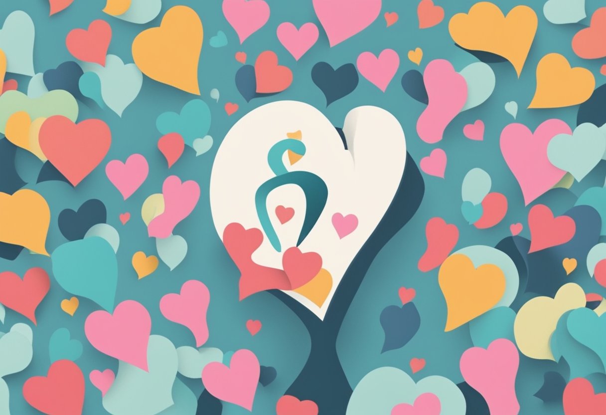 A calm figure sits, surrounded by floating question marks. Their heart beats rapidly, causing a palpable sense of unease