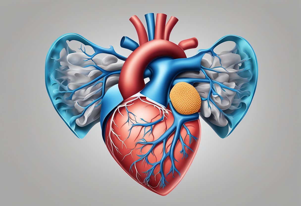 A heart valve with elongated leaflets and weakened connective tissue