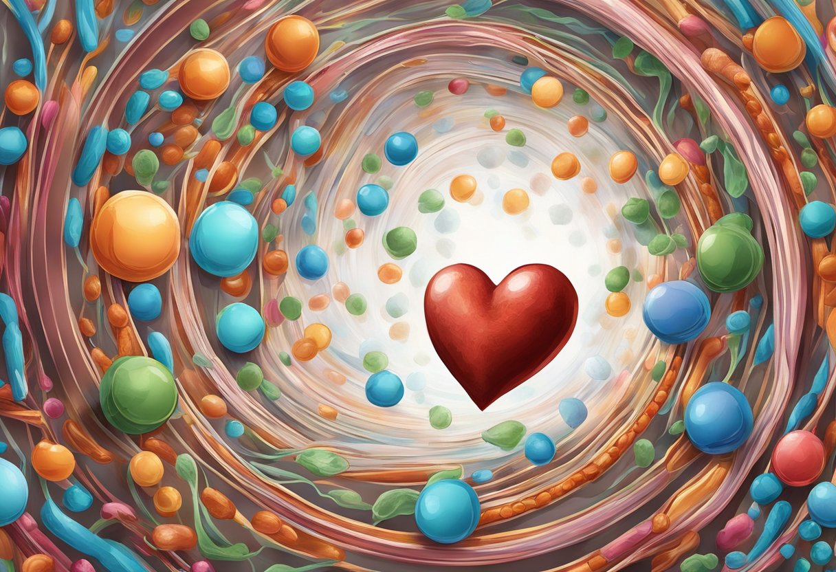 A runner's heart pounds, veins throb, and sweat beads