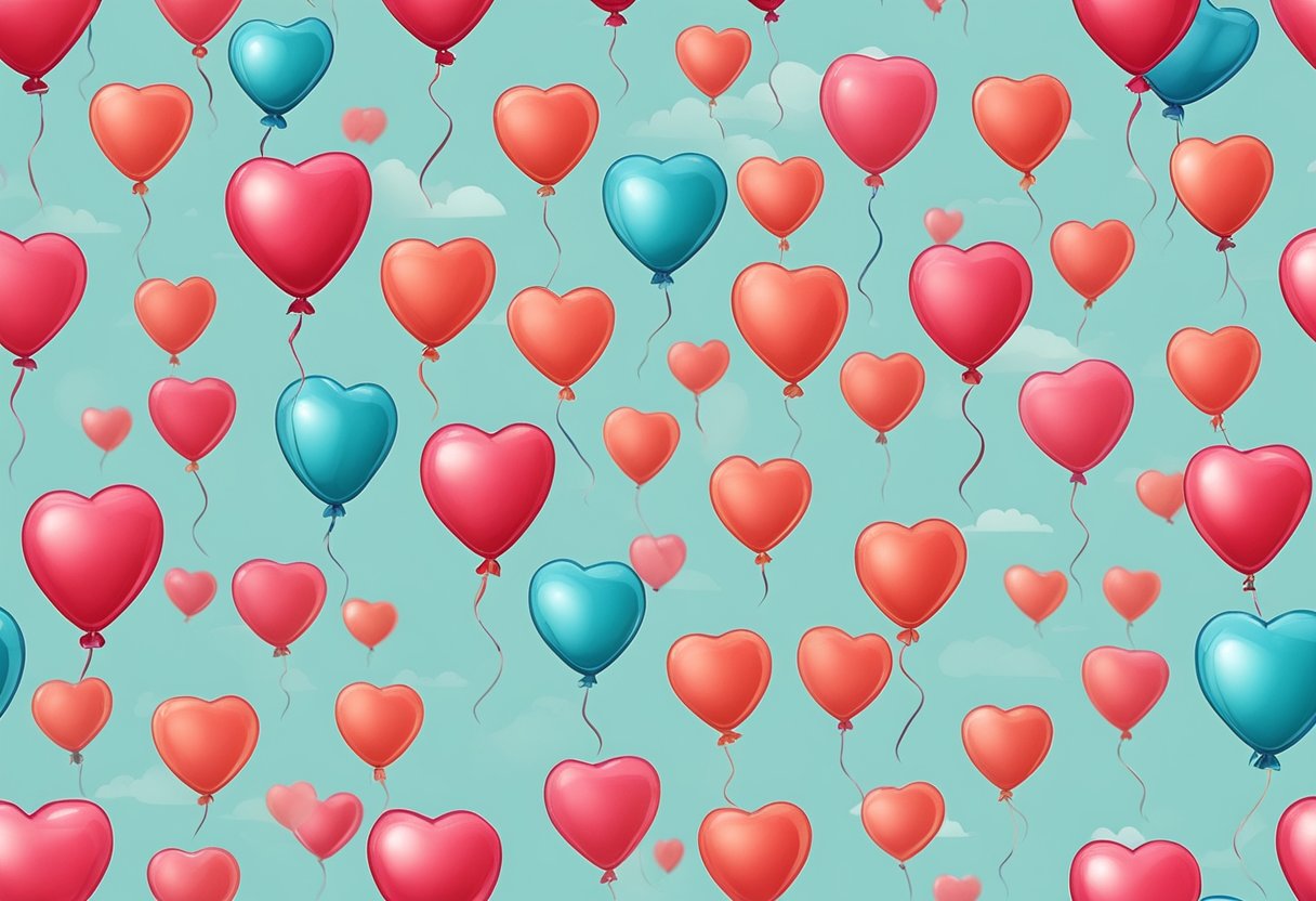 A heart-shaped balloon pops with botox inside