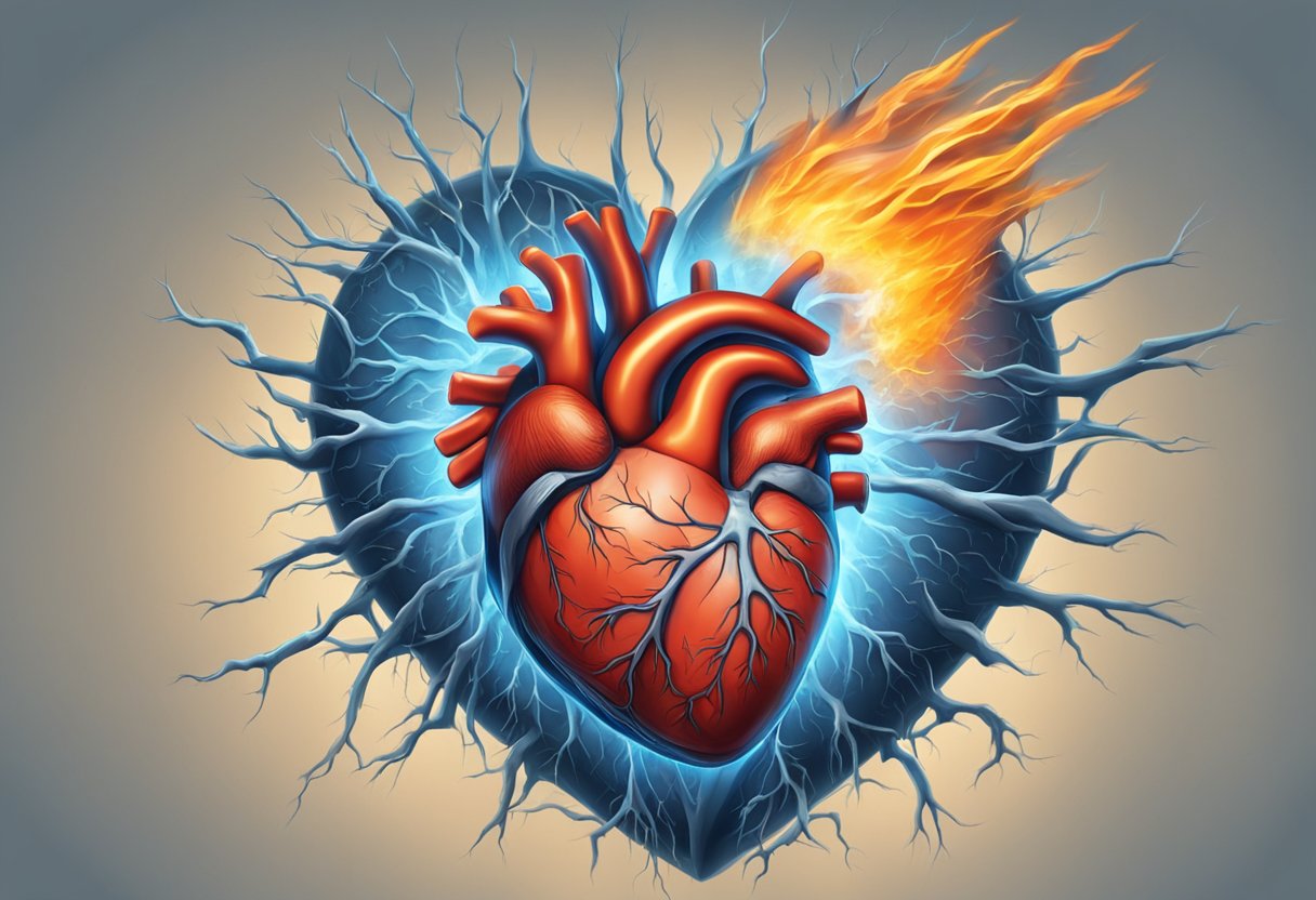 A sudden heart attack strikes, freezing the air with shock and fear
