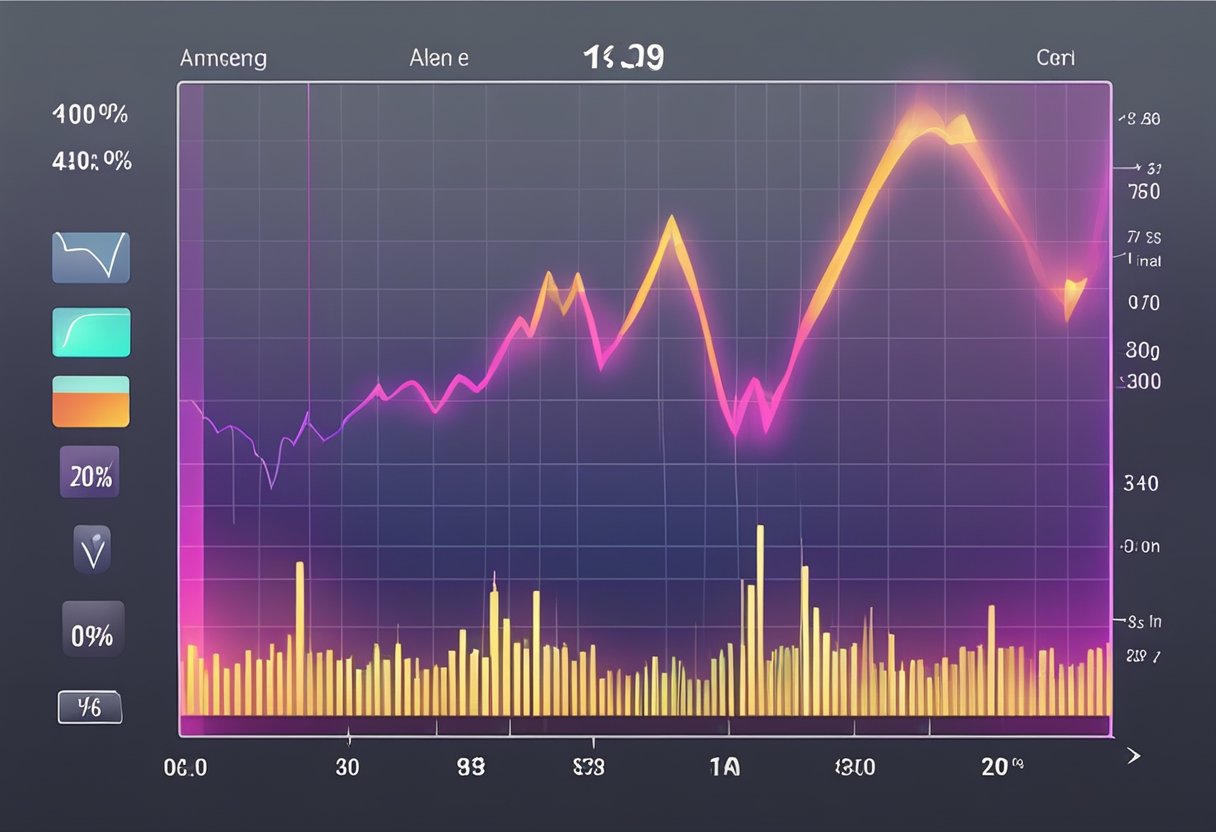 A heart monitor beeping steadily, showing a constant heart rate