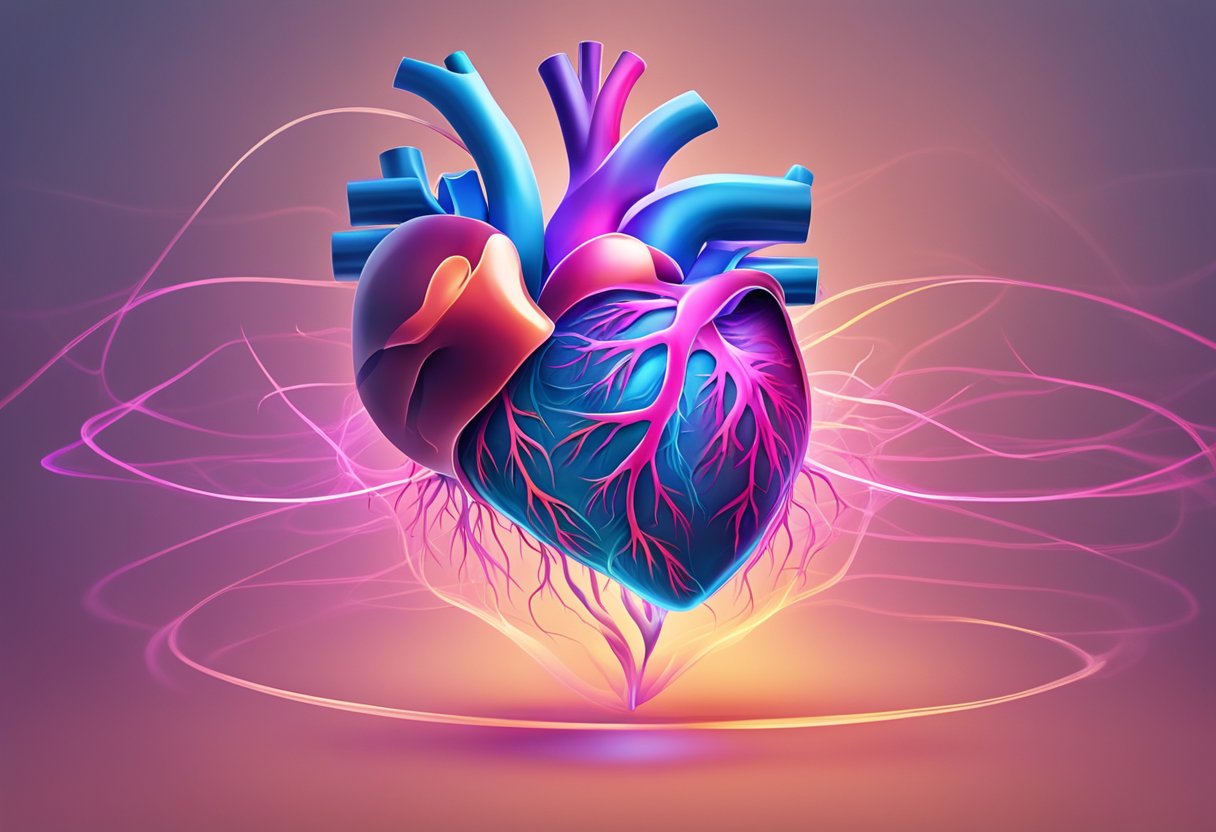 A heart pulsing rapidly, no apparent cause
