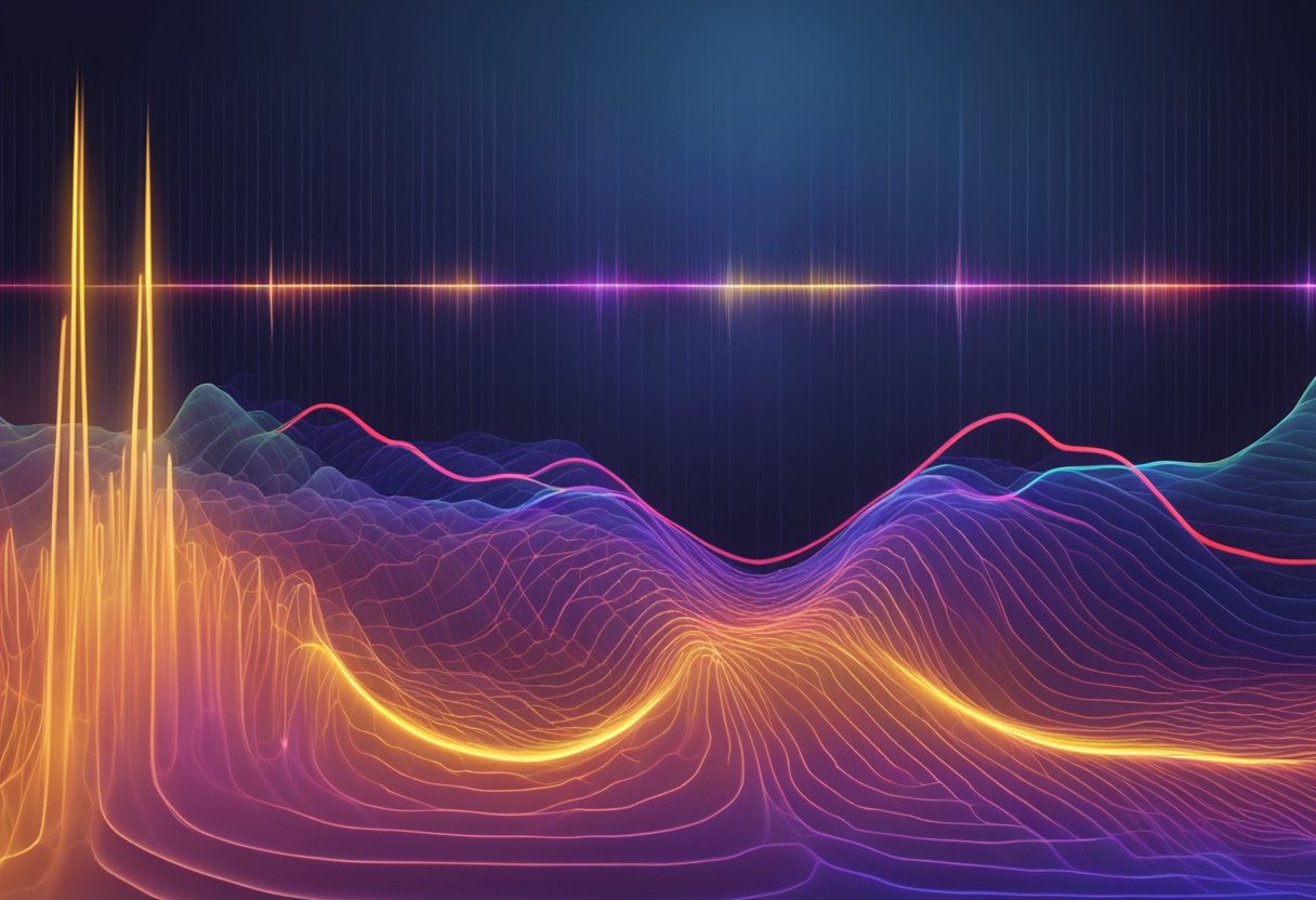 A pulsating light fluctuates in intensity, mimicking the ebb and flow of heart beat variability