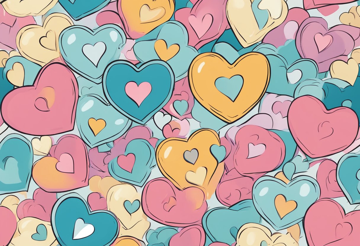 A newborn's heart with question marks floating around it