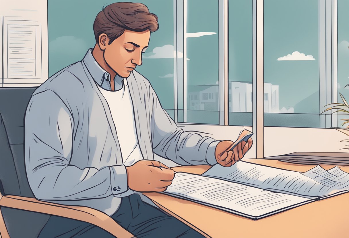 A person with an autoimmune disease experiences heart palpitations while reading a list of frequently asked questions