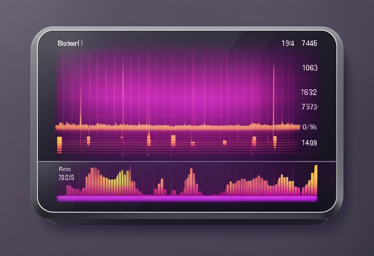 A heart rate monitor displays fluctuating numbers on the screen