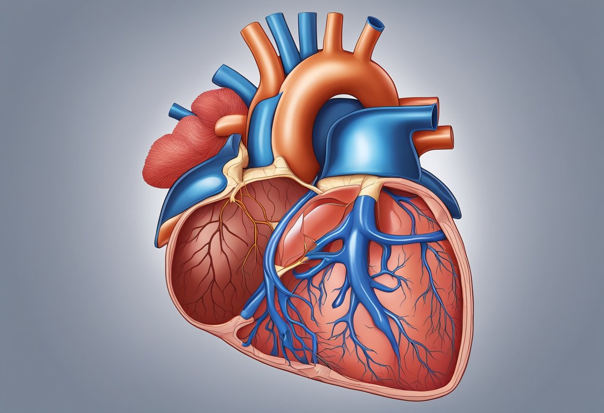Oxygenated blood flows into the heart through the pulmonary veins. The blood then enters the left atrium and is pumped into the left ventricle