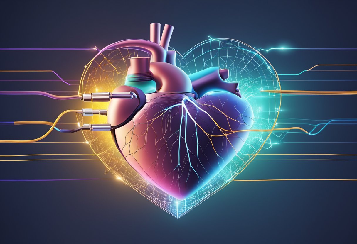 A heart with electrical signals disrupted by reversible factors