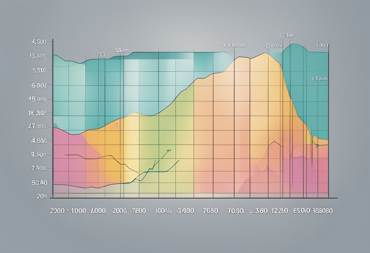 A chart displaying resting heart rates by age and gender