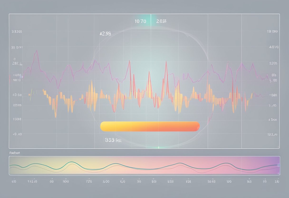 A monitor displays a foetal heart rate at 35 weeks, with a steady and rhythmic pattern