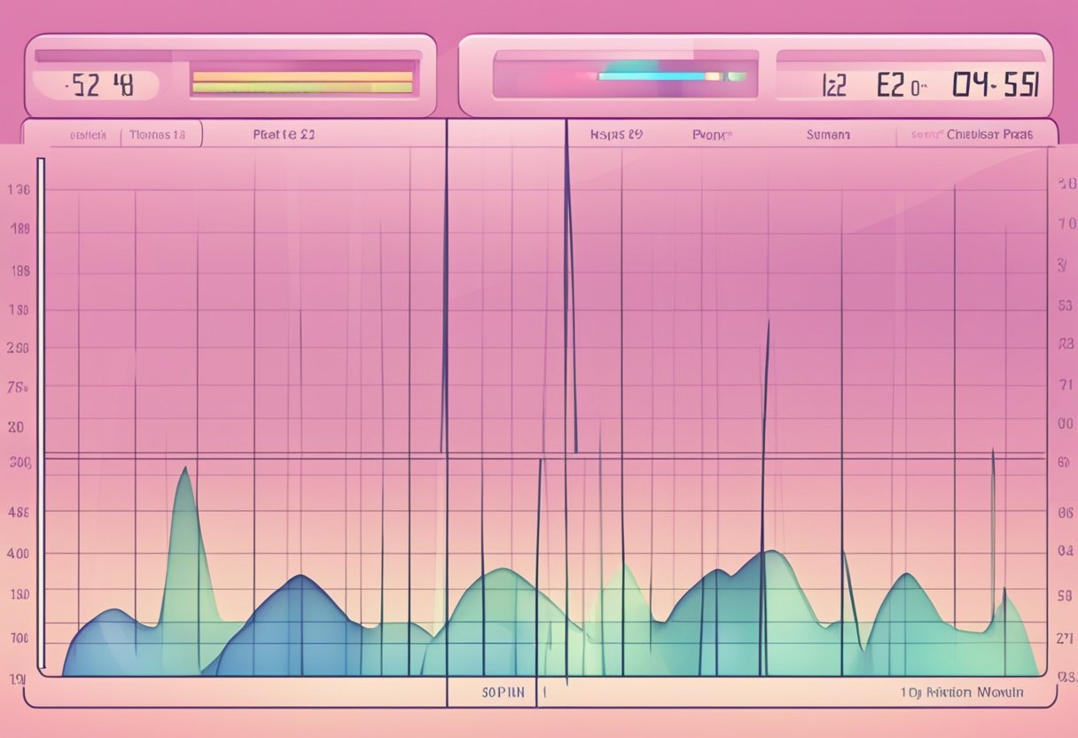 A heart rate monitor displays a steady, rhythmic pulse, symbolizing health and wellness