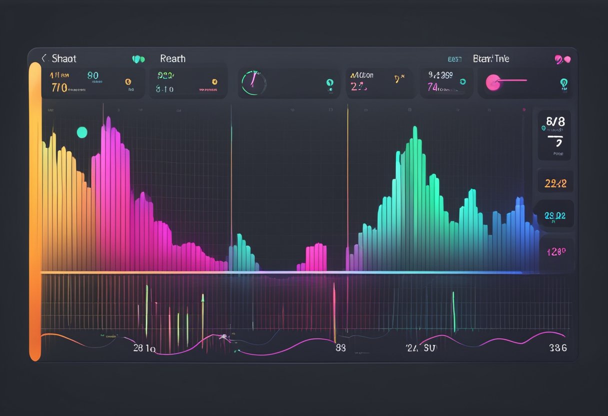 A heart rate monitor displays a steady, regular beat. A hand adjusts the settings