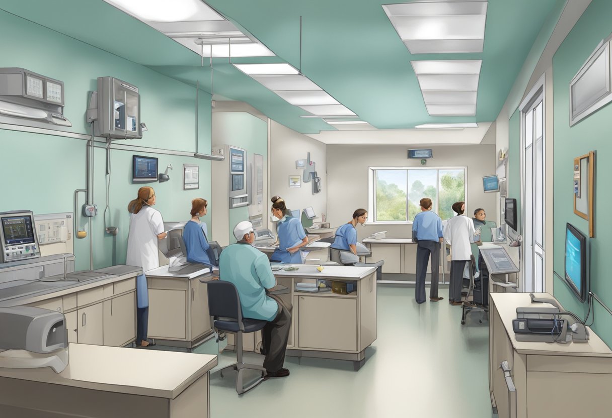 The ktph cardiology clinic buzzes with activity as patients wait for their appointments. Medical equipment lines the walls, and the sound of heart monitors fills the air