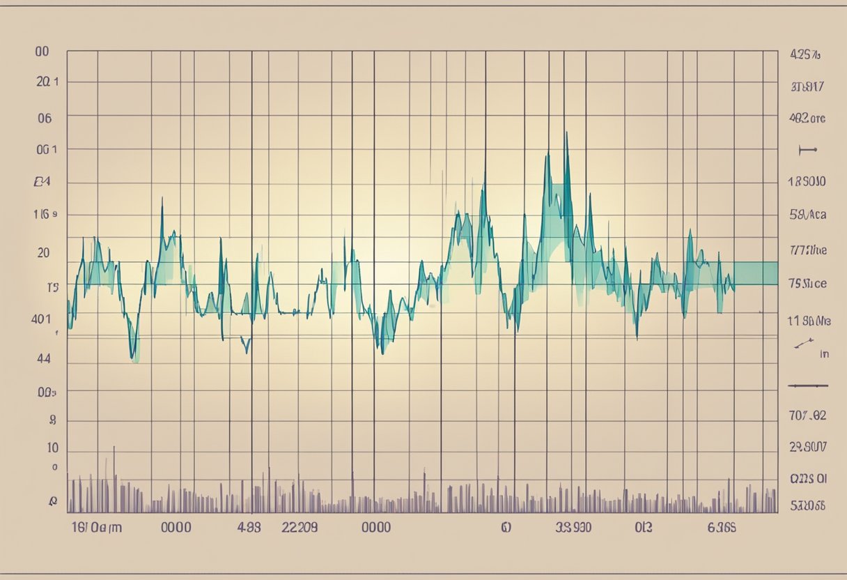 A heart rate monitor displays fluctuating data, representing the coefficient of variation in clinical applications