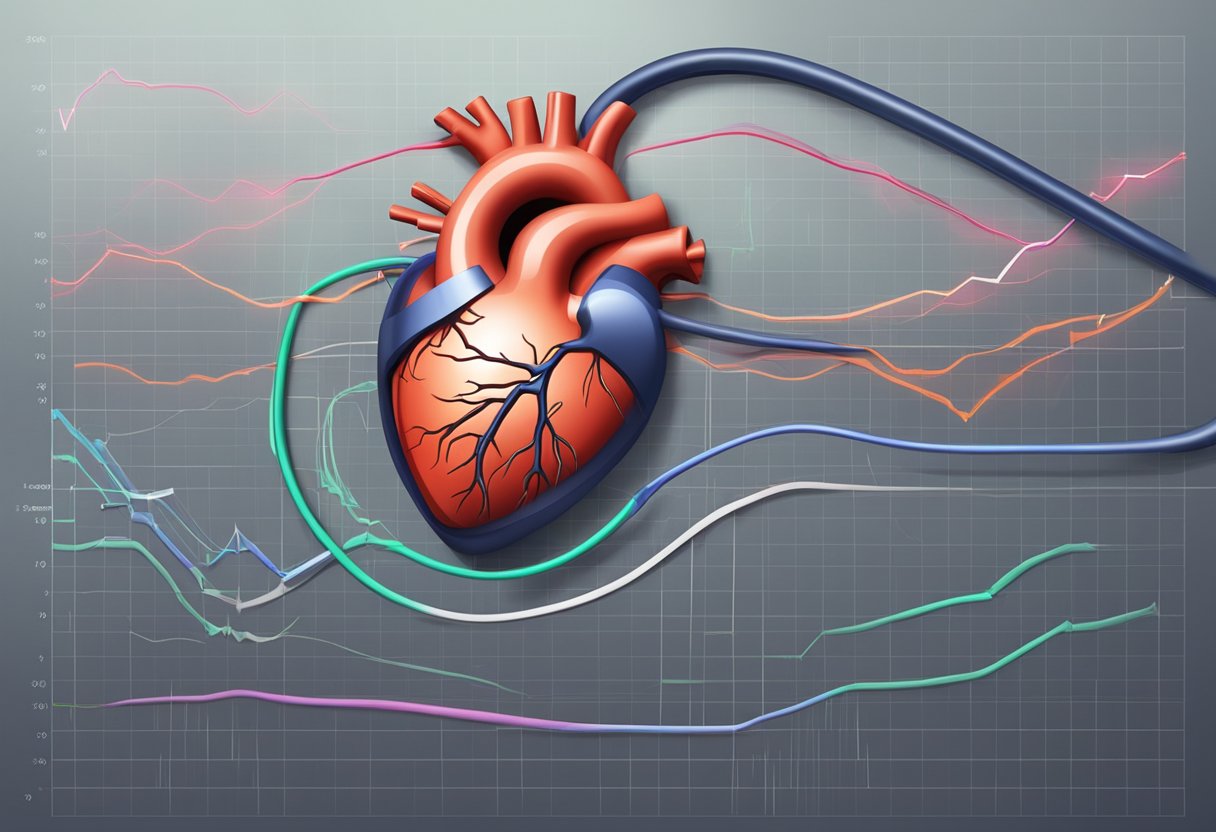 A heart pumping against increased resistance, representing afterload in cardiology