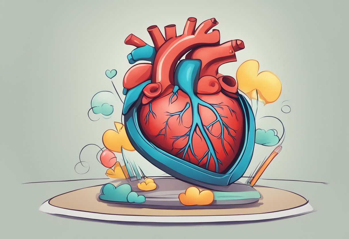 A child's heart beats calmly, resting at a steady pace