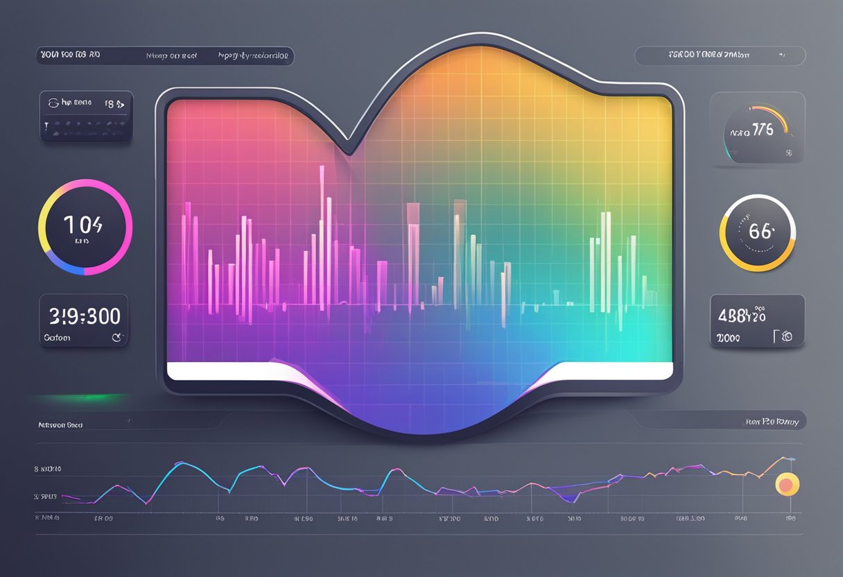A heart rate monitor displays increasing MVPA heart rate