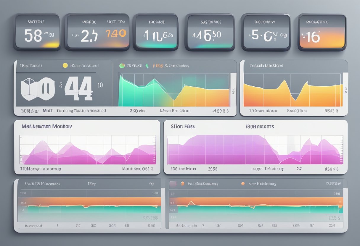 A heart rate monitor displays low readings during a training session