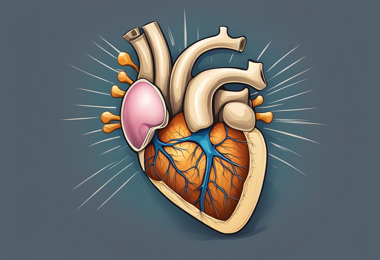 A sudden, sharp pain pierces through the heart