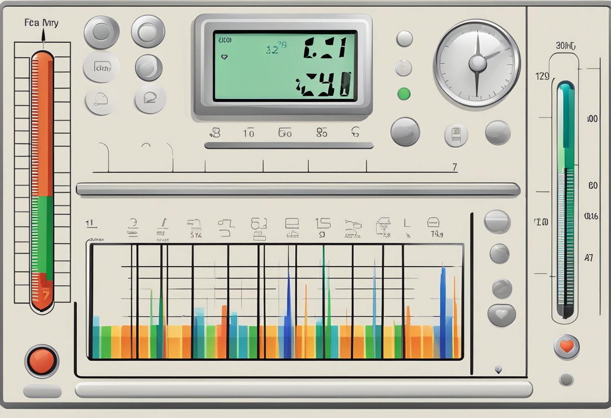 A thermometer and heart rate monitor display a clear relationship