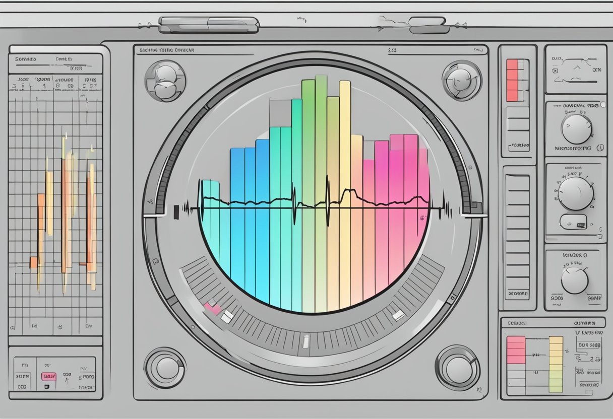 A heart rate monitor displays a steady, rhythmic pulse of 60 beats per minute